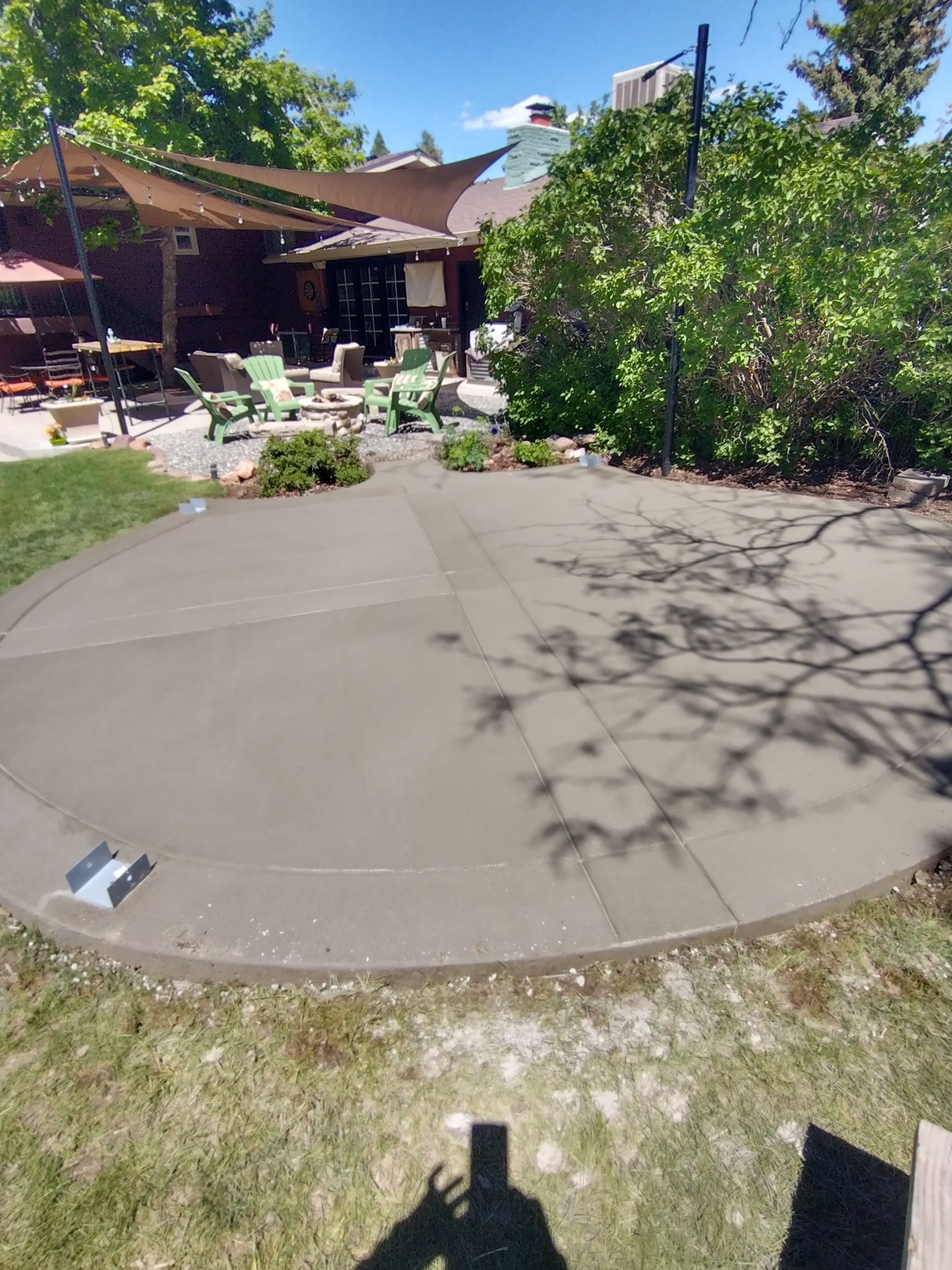 Concrete patio project